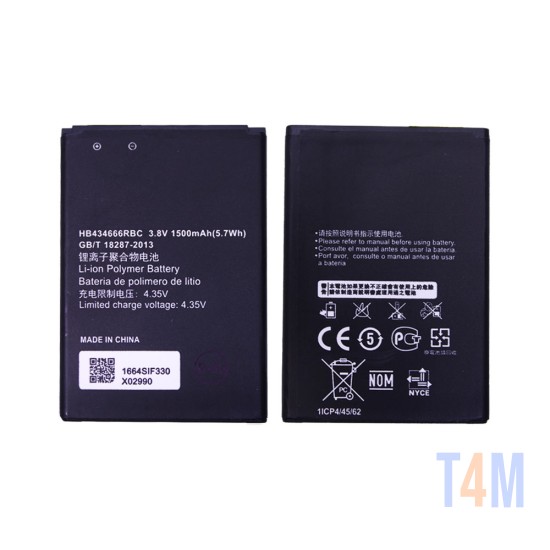 Bateria HB434666RBC para Huawei E5573/E5573S/E5573S-32/E5573S-320 1500mAh